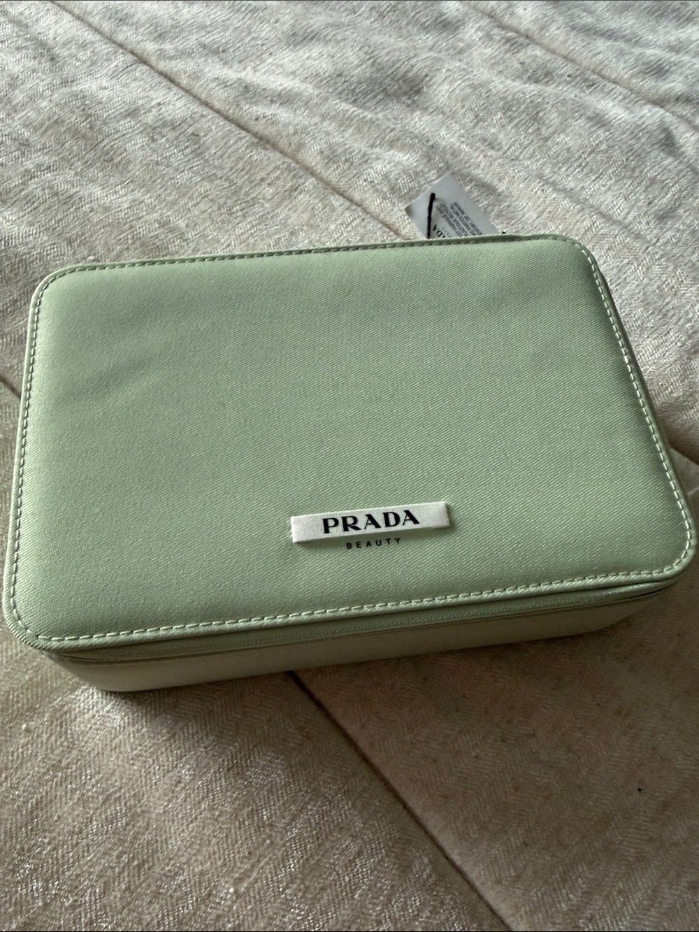 Prada Mint Green Cosmetic Travel Case